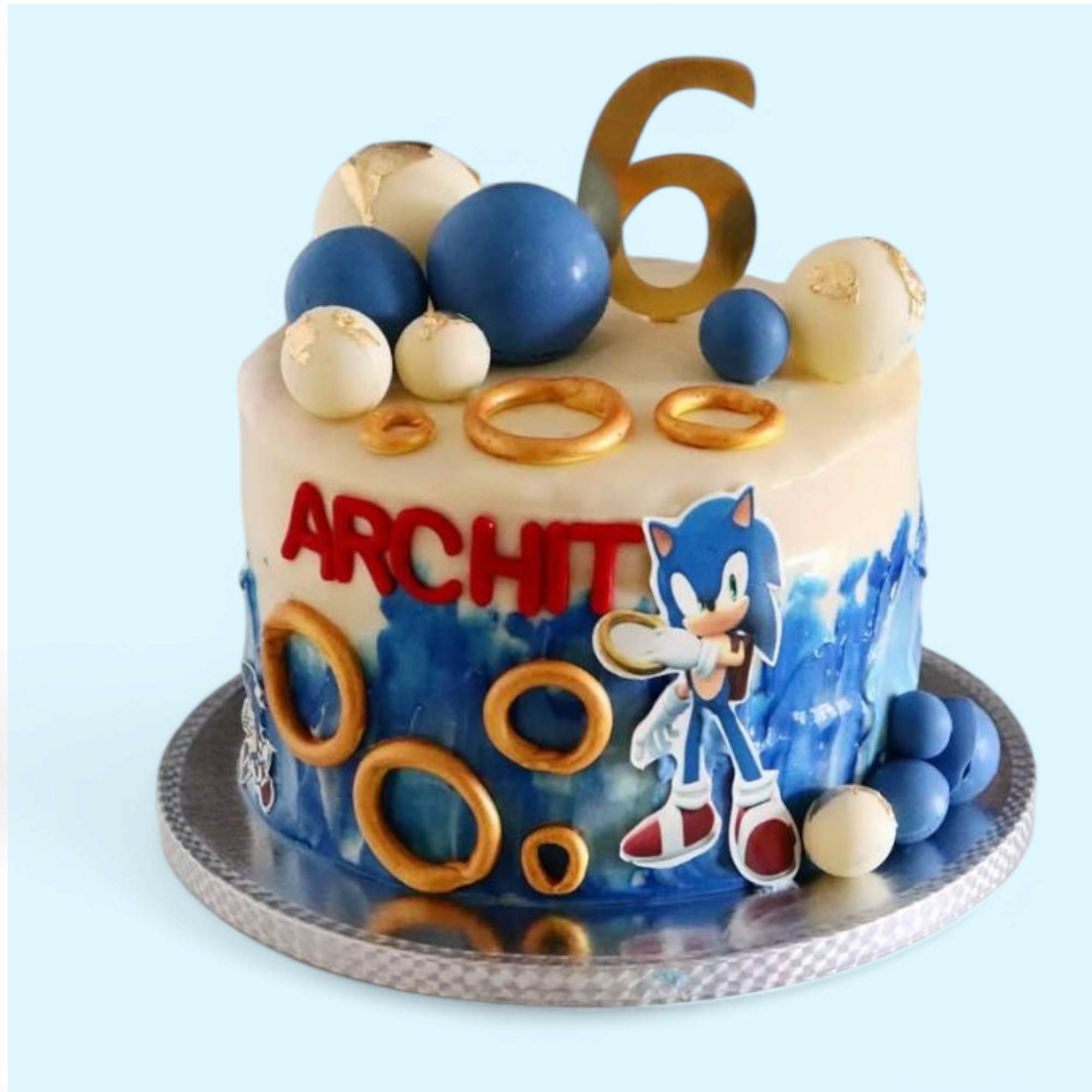 Sonic Theme cake