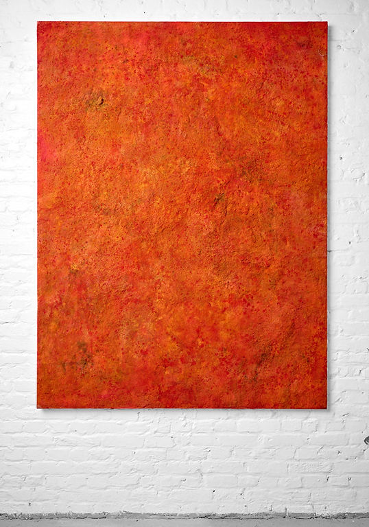 Louise Van Reeth, Sans Titre - Relief, acrylique et média mixte sur toile de lin, 160 x 12