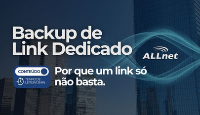 Arte destaca a importância da redundância de internet empresarial para manter a conectividade sem interrupções.