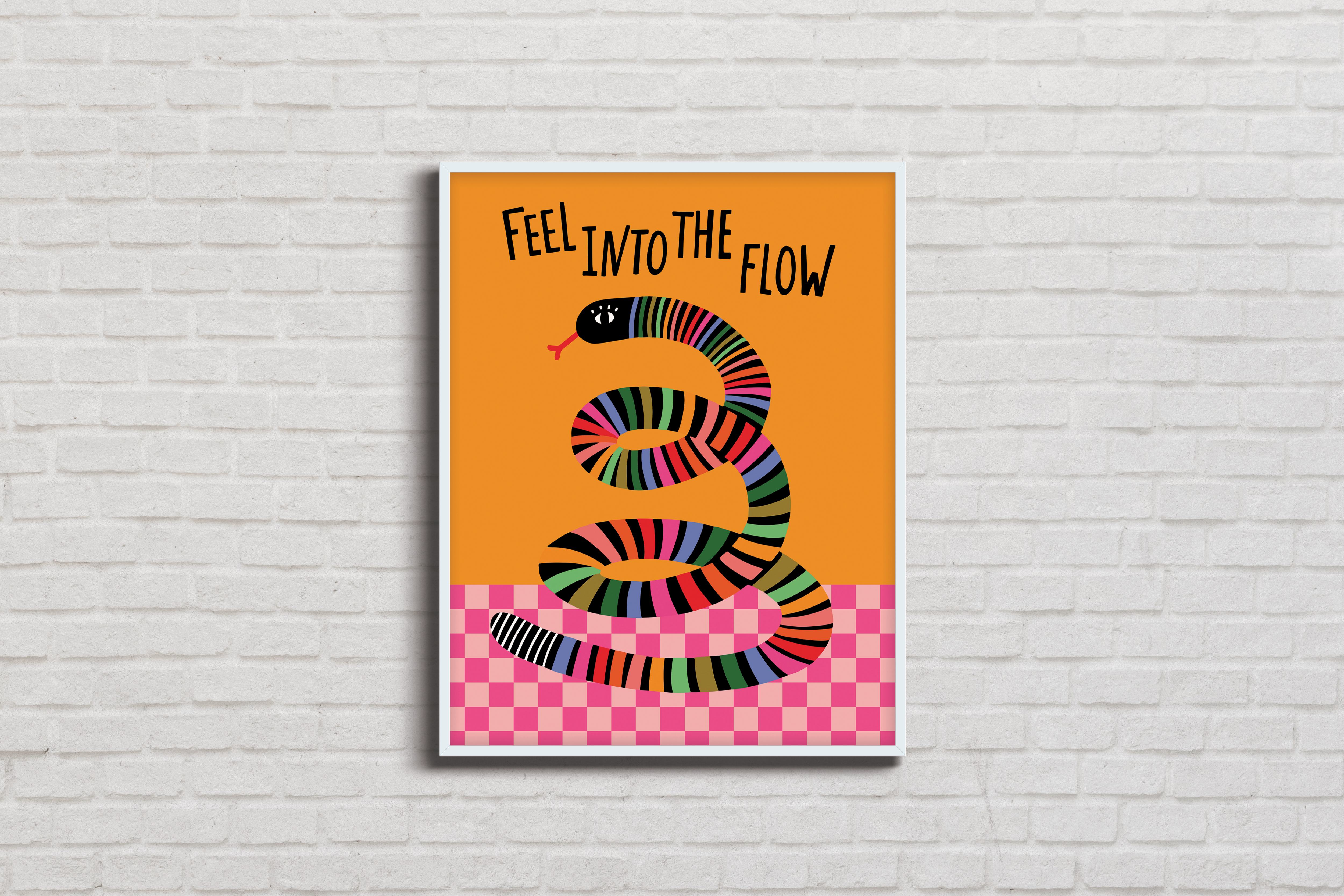 Feel Into The Flow Art Print