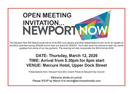 Your invite to the BID's AGM & latest open meeting