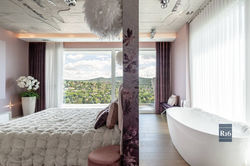 Bedroom with panoramic view