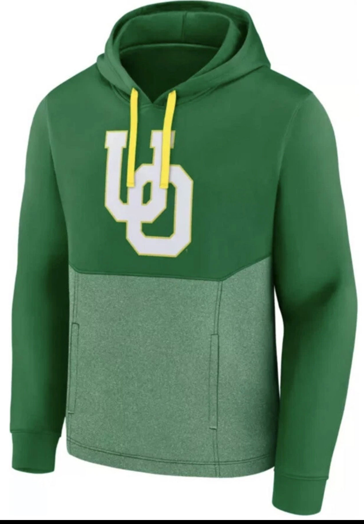 OREGON DUCKS MENS GREEN DEFENDER LONG SLEEVE HOODIE
