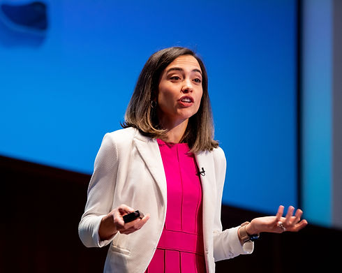 Catalina speaking at the Women in Data Science South Florida 2022 Conference