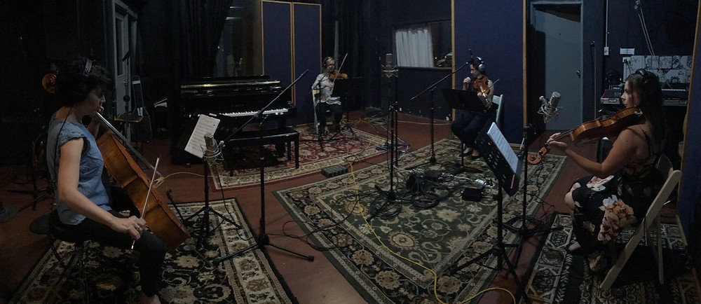 Aquila were busy today in Villanova Studio's recording new tracks!