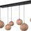 Thumbnail: Hanglamp Corda 6 Lichts 2x20, 2x30 en 2x40cm