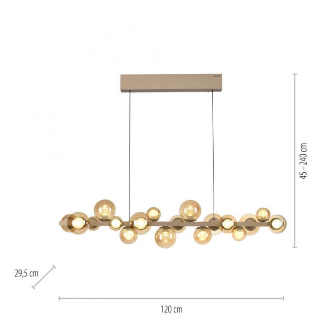 Thumbnail: Hanglamp E-POPUP Champagne 120cm