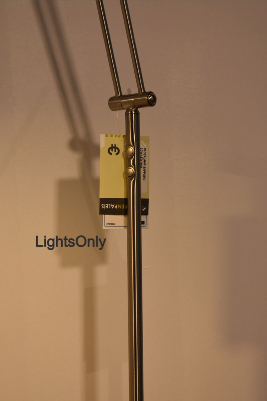 Thumbnail: Sapporo vloerlamp leeslamp Nikkel Matt