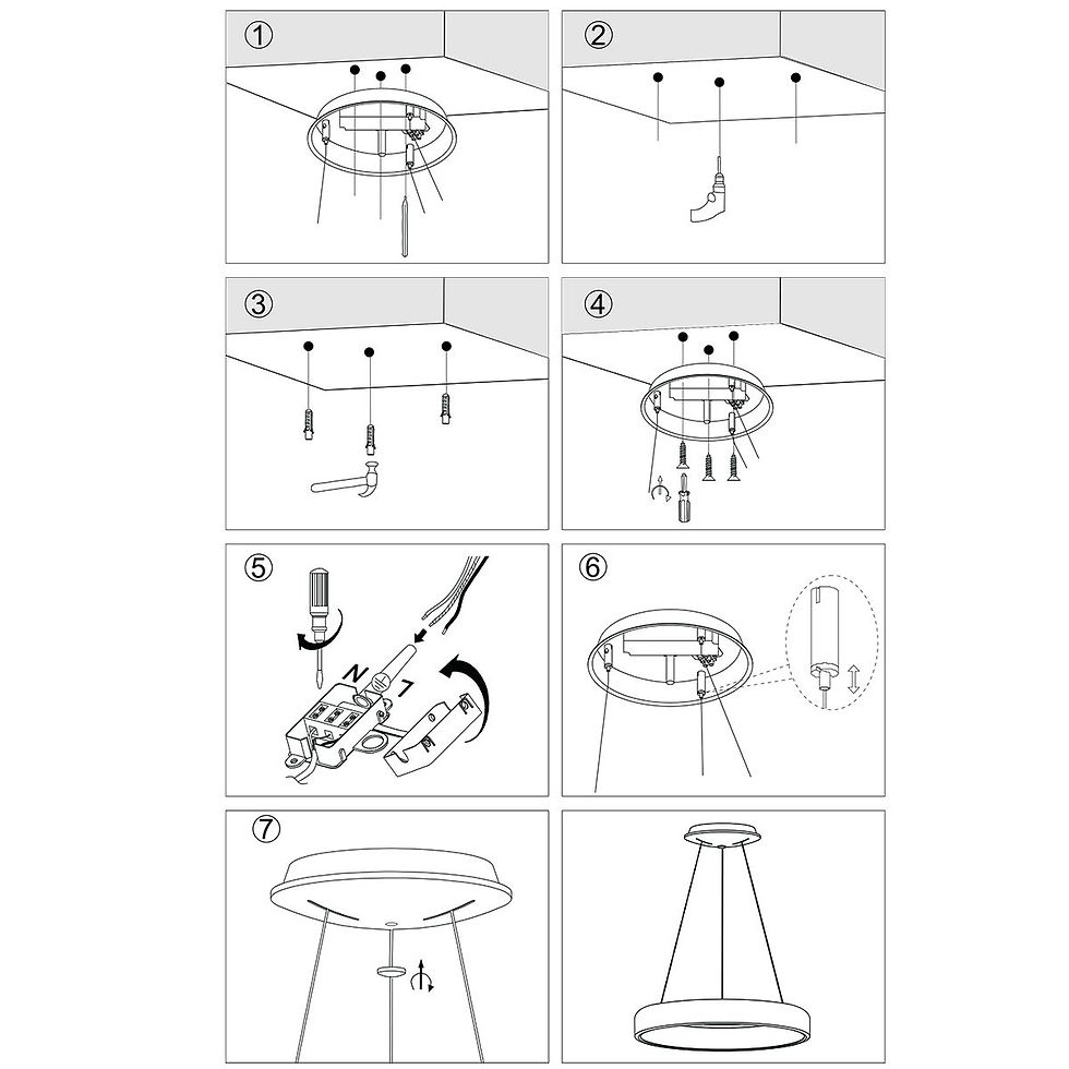 Thumbnail: Hanglamp Ringle 2695 Zwart 48