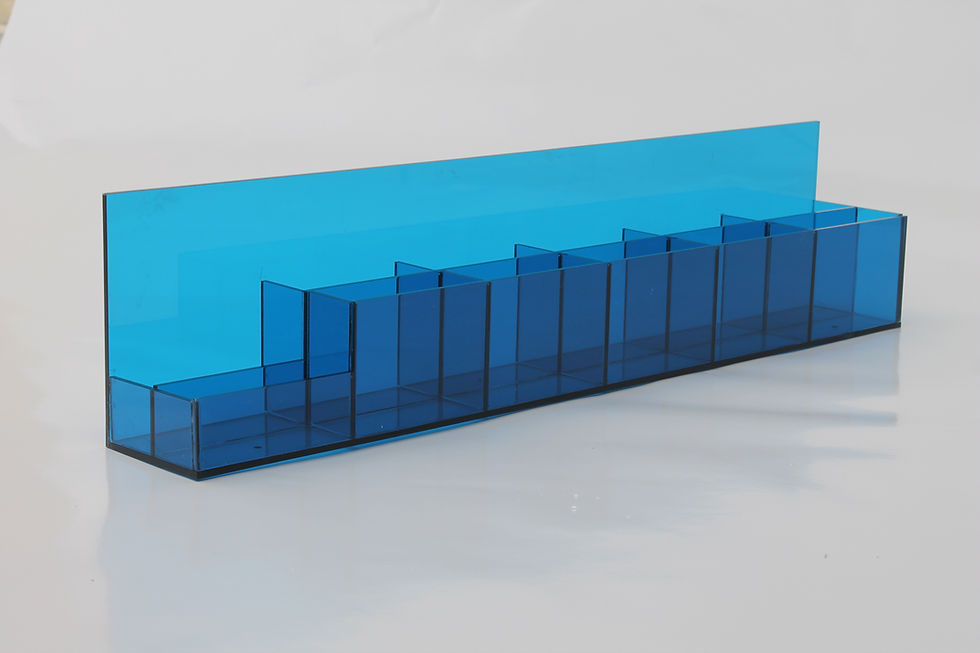 Escaninho Porta Contas | Acrílico azul