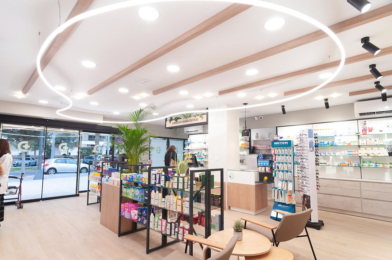Lampara colgante farmacia