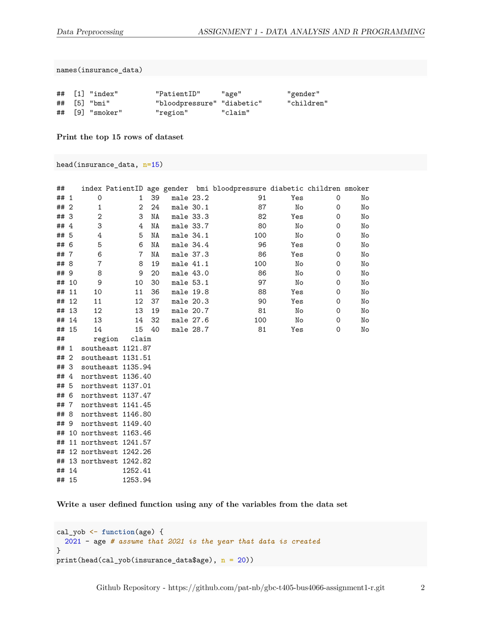 Insurance Claims Analysis - Page 2