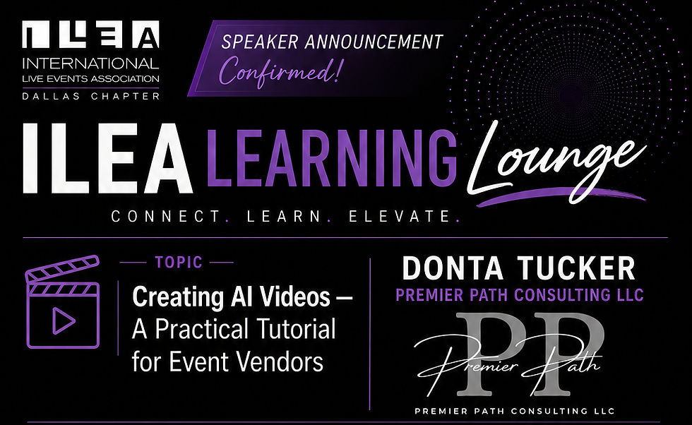ILEA Learning Lounge - Donta Tucker - Creating AI Videos