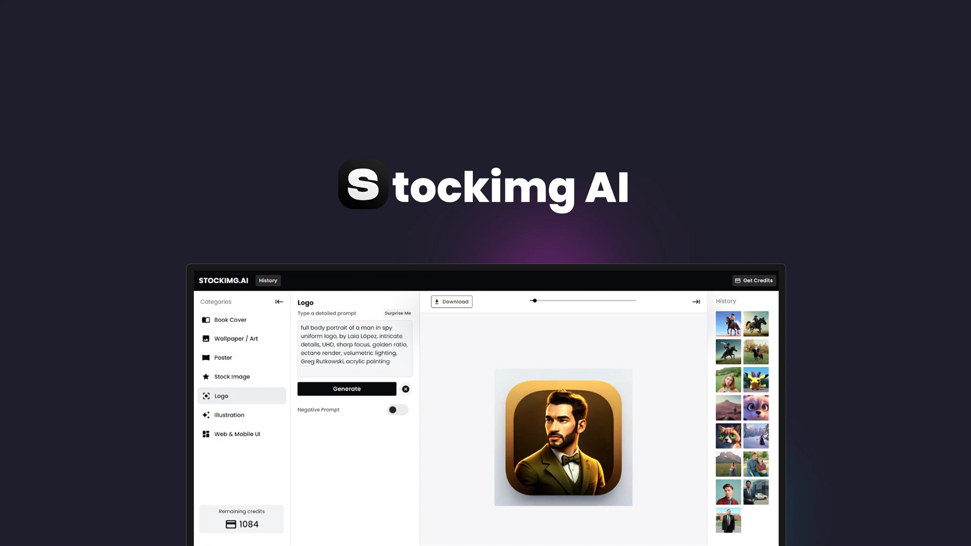 Stockimg AI : Génération d'images AI