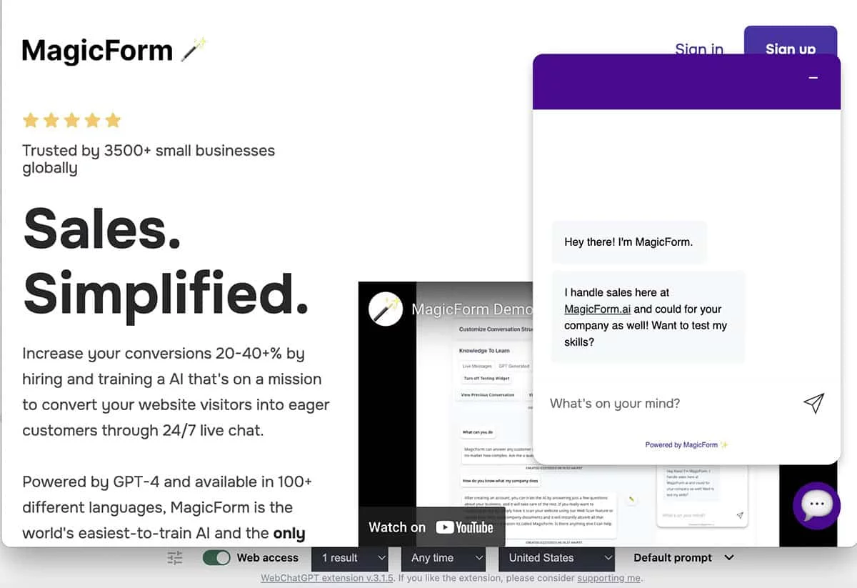 Magicform : Le Chatbot qui augmente votre taux de conversion