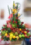 Frutero rosas rojas y anturios