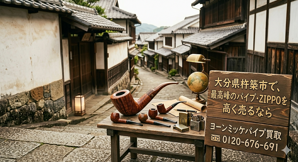【大分県杵築市】ヨーン・ミッケなど高級作家パイプやZIPPOを高く売るなら「ヨーンミッケパイプ買取」へ!高価買取のコツと出張・宅配サービスのご案内