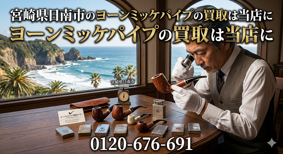 【日南市】伝説の作家ヨーン・ミッケ（Jørn Micke）のパイプ、最高値で買い取ります！