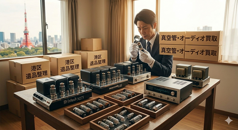【港区】大量の真空管・真空管アンプの買取・処分は「真空管買取センター」へ!遺品整理・ビンテージオーディオもプロが正しく査定