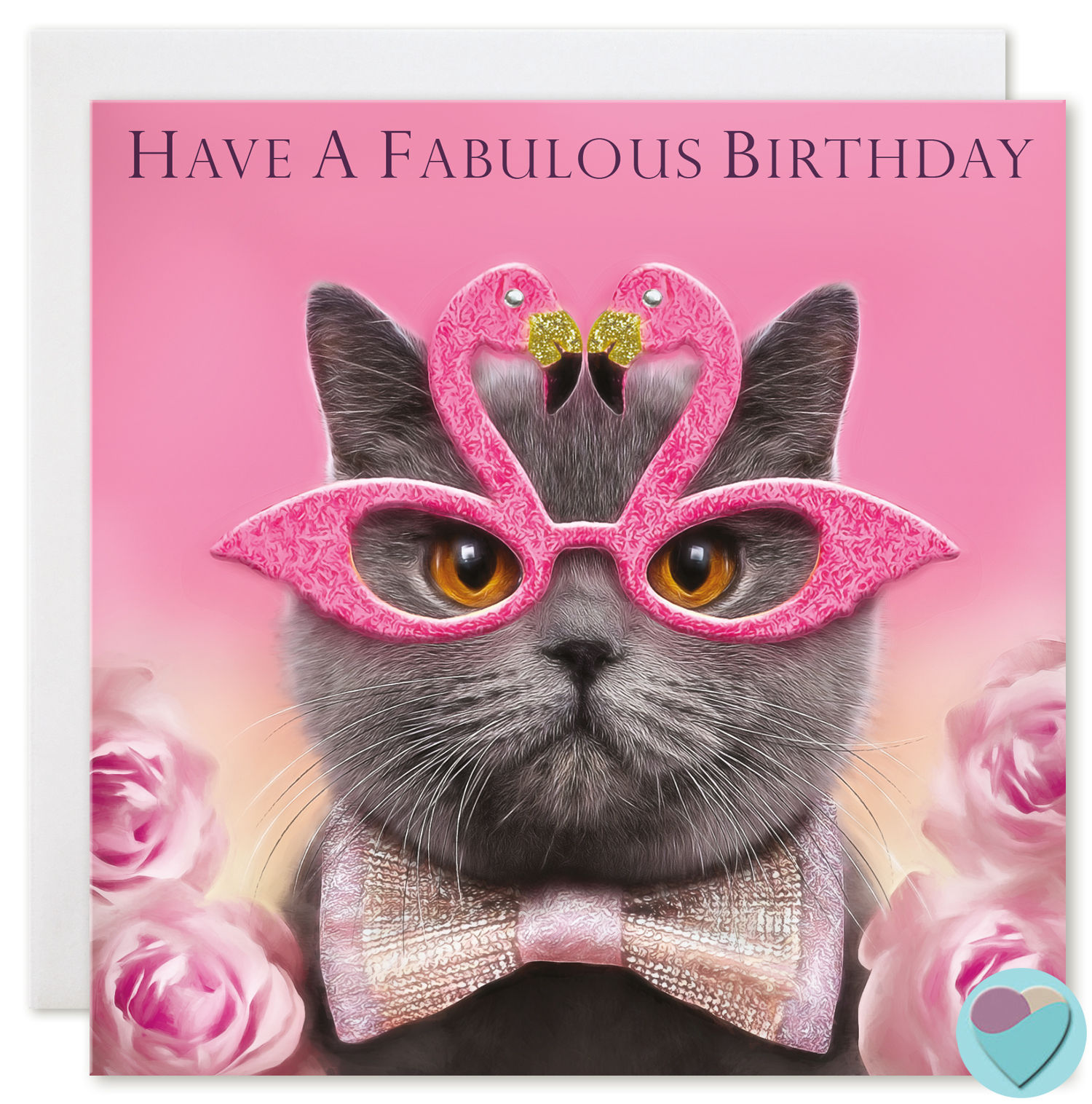 British Shorthair Cat Birthday Card 'HAVE A FABULOUS BIRTHDAY'