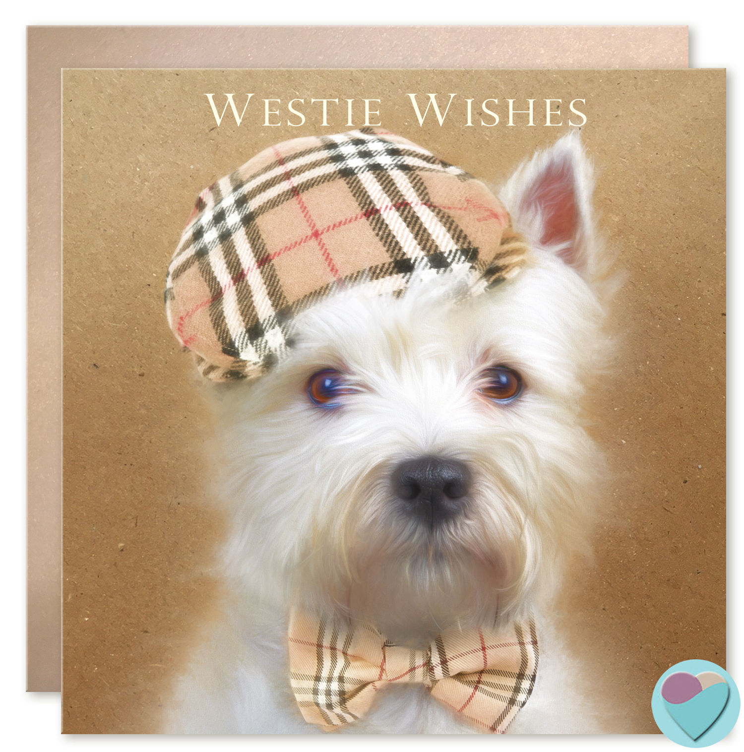 West Highland White Terrier Birthday Card 'WESTIE WISHES'