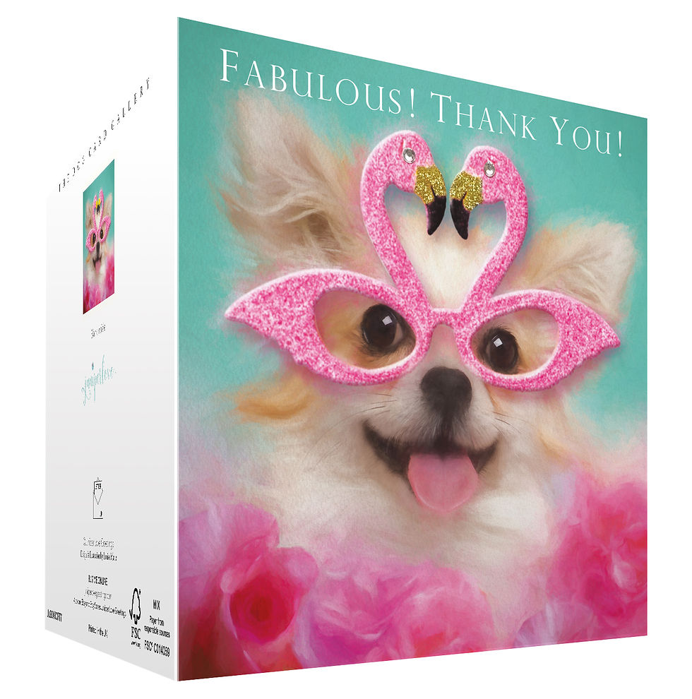 Thumbnail: Chihuahua Thank You card 'FABULOUS! THANK YOU'