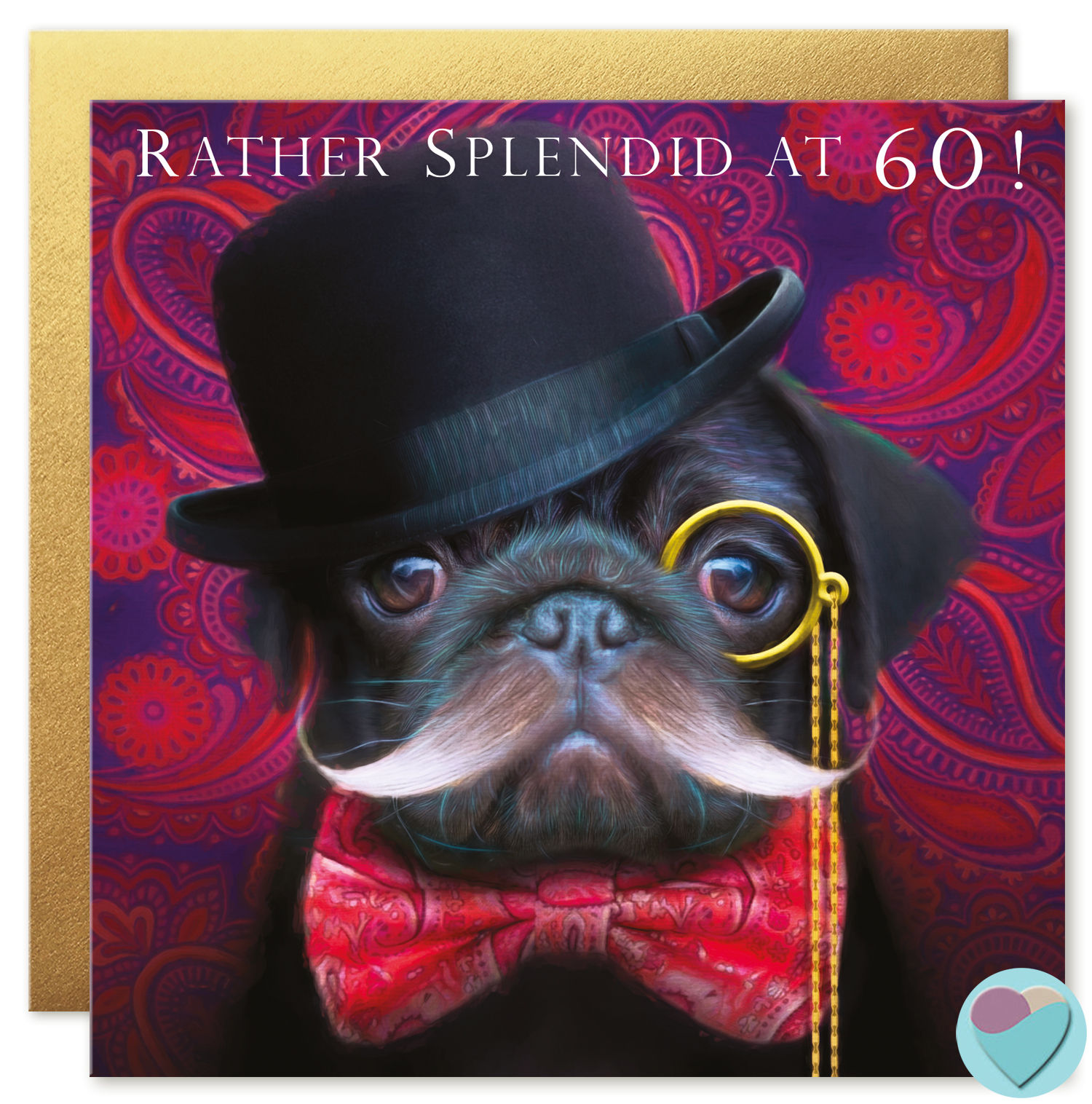 60th Birthday Card 'RATHER SPLENDID AT SIXTY'