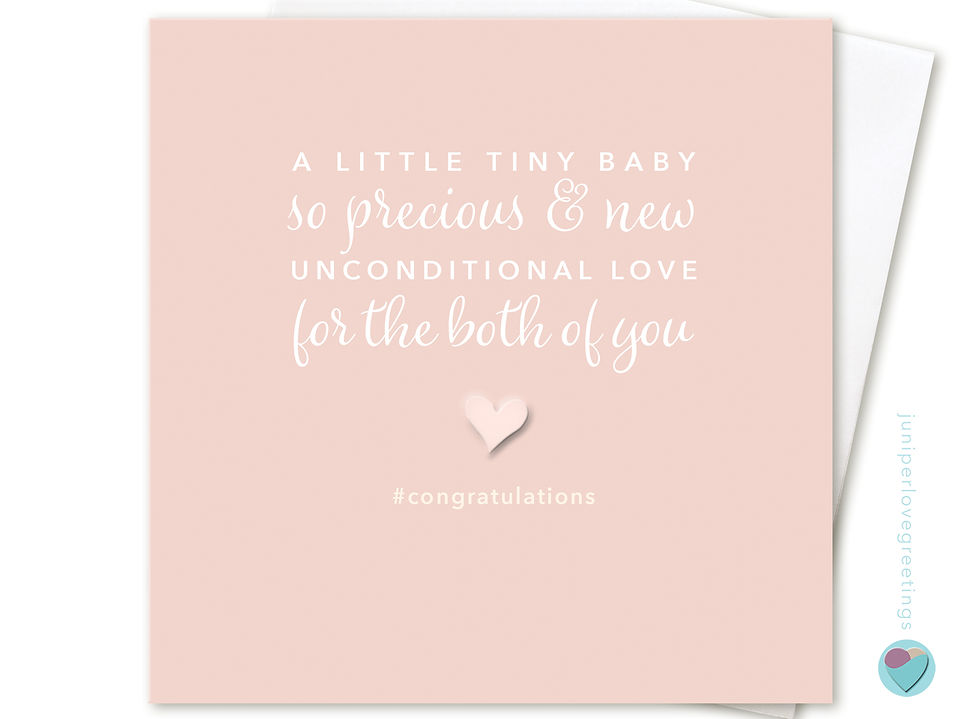 Thumbnail: New Baby Congratulations Card 'LITTLE TINY BABY'