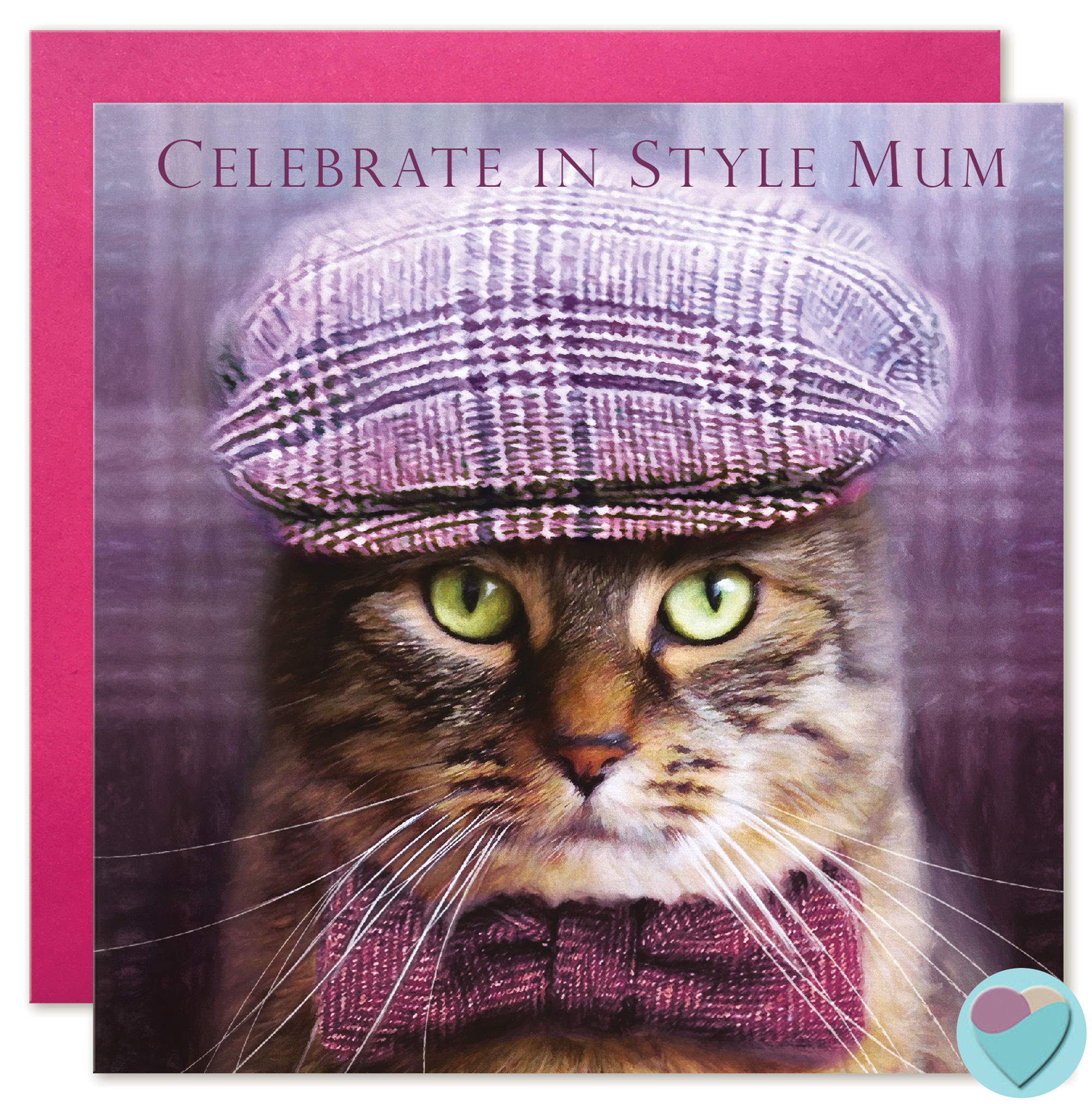 Tabby Cat MUM Birthday Card 'CELEBRATE IN STYLE MUM'