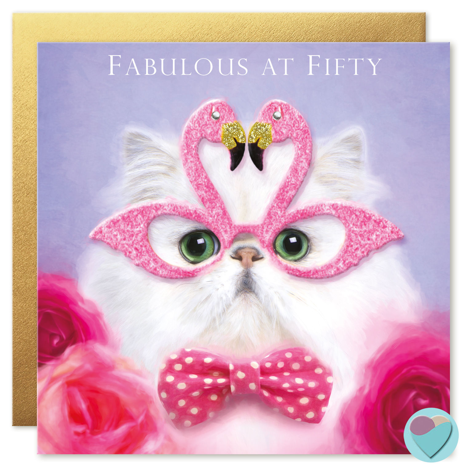 50th Birthday Card 'FABULOUS AT FIFTY'