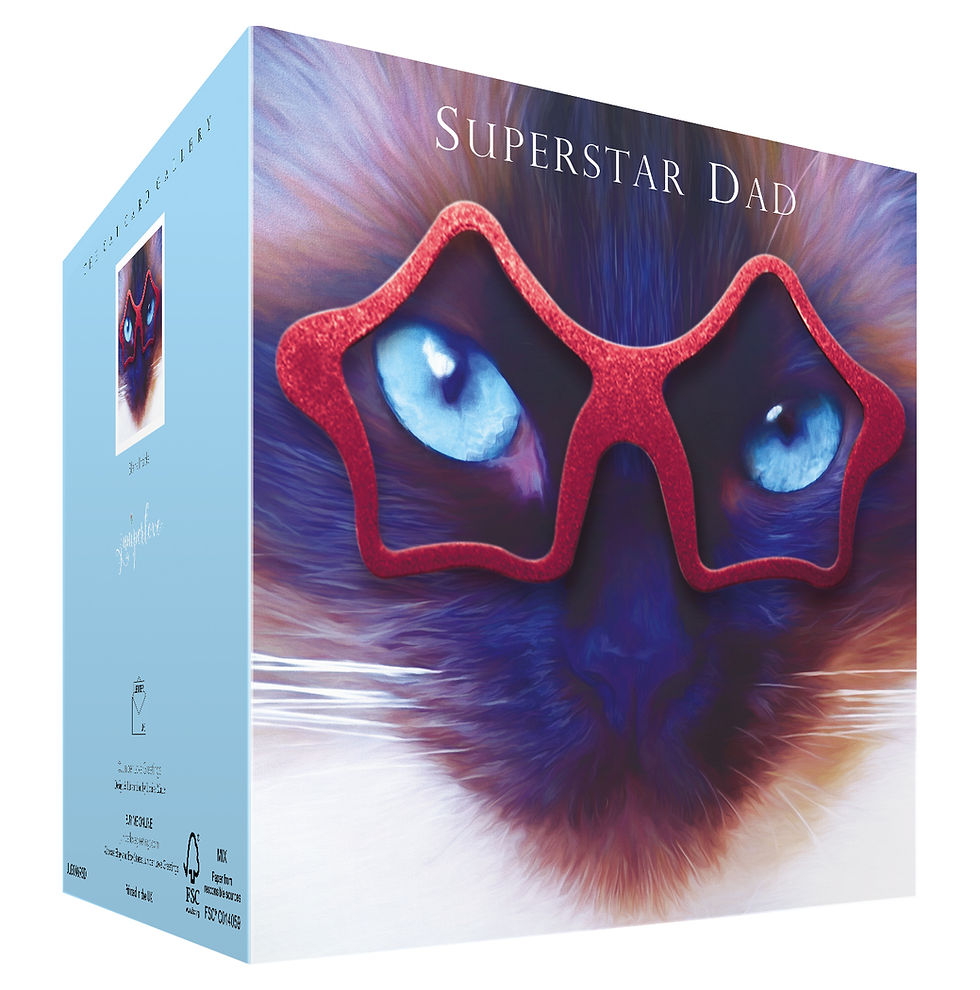 Thumbnail: Ragdoll Cat Birthday Card Dad 'SUPERSTAR DAD'