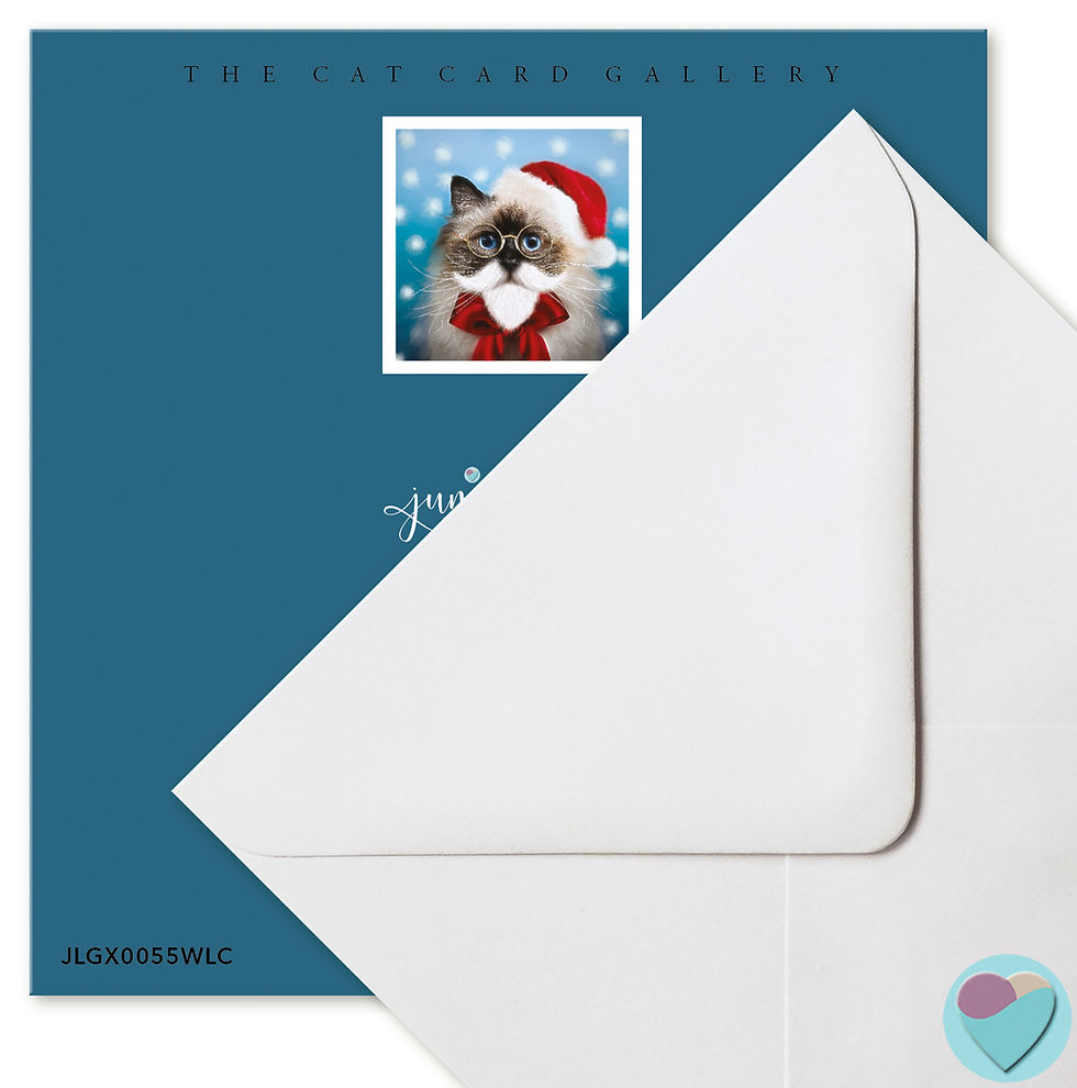 Thumbnail: Birman Cat Christmas Card WITH LOVE AT CHRISTMAS