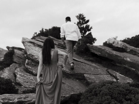 Late Summer in the Mountains | Becky and Jesse | Engagement Photos | Asheville, NC 