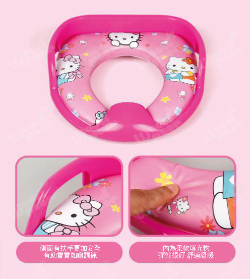 縮圖：Hello Kitty 兒童學習廁所輔助廁板
