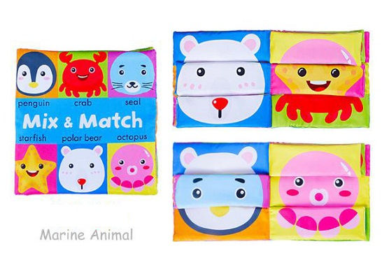 縮圖：法國 LakaRose 嬰兒撕不開臉部配對布書