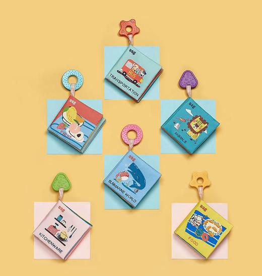 縮圖：韓國 aag 嬰兒撕不開立體布書 - 6本套裝