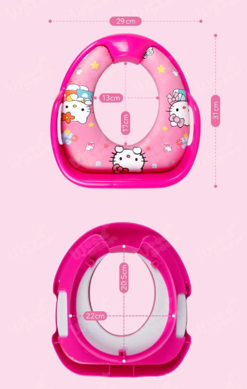 縮圖：Hello Kitty 兒童學習廁所輔助廁板