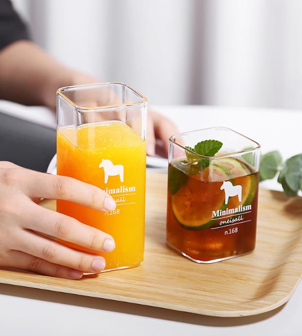 縮圖：Oneisall Minimalism 簡約方型玻璃杯
