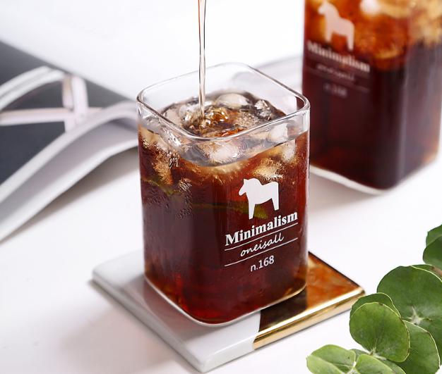 縮圖：Oneisall Minimalism 簡約方型玻璃杯