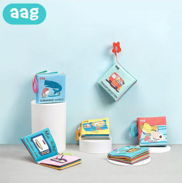 韓國 aag 嬰兒撕不開立體布書 - 6本套裝