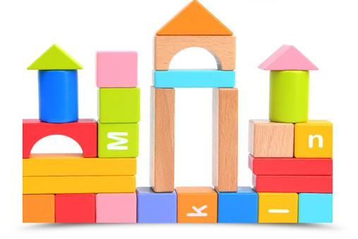 縮圖：希臘 MiDeer 益智早教兒童80粒形狀配對積木