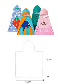 縮圖：英國 Luvena fortuna 嬰幼兒純棉多用途可愛卡通沙灘巾