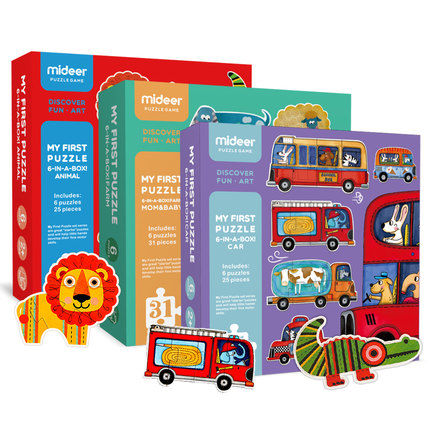 縮圖：希臘 MiDeer 益智兒童初學大塊拼圖