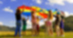 children camp entertainment activity, education and training idyllic wallpaper poster conc
