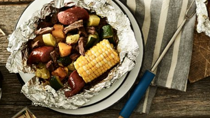 Beef and Vegetable Foil Packed