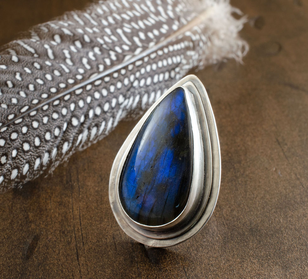 Thumbnail: Labradorite Layered Ring