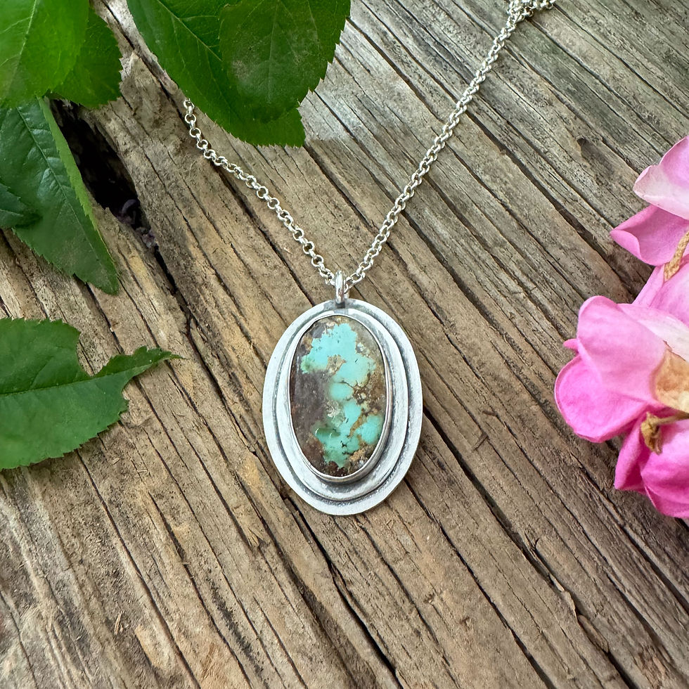 Thumbnail: Turquoise Oval Pendant