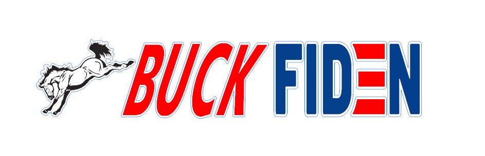 Thumbnail: BUCK FIDEN Bucking Horse Bumper Sticker Democrat President Joe B 16" long