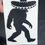 Thumbnail: Squatcho Mexican Bigfoot Sasquatcho Black and White Vinyl decal 4" Yeti