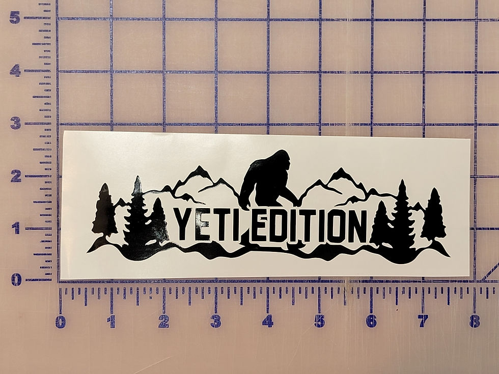 Thumbnail: YETI Edition Bigfoot 7" Update  decal | Fits Subaru Crosstrek all years
